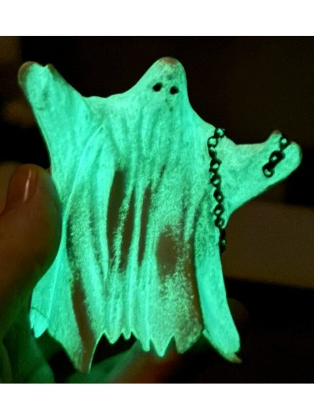 PAPO 2002 GLOW IN THE DARK Ghost w/ Ball & Chain Toy - Luminus Spirit #38903